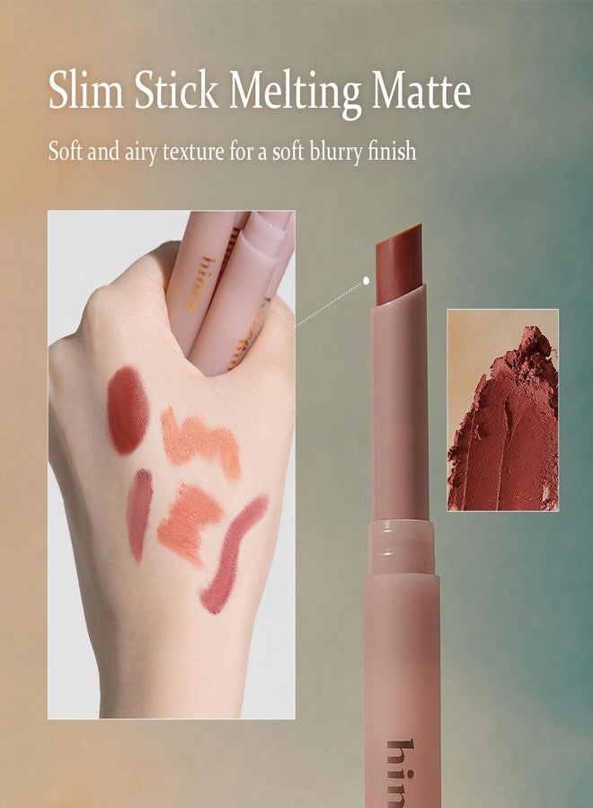 هينس أحمر شفاه هينس سليم ستيك ميلتينج مات - ينزلق بسلاسة، لون شفاف، لمسة نهائية ناعمة، لا يتكتل ولا يتقشر، لون متعدد الطبقات نابض بالحياة، ترطيب مريح، لمسة نهائية خفيفة الوزن تشبه الكشمير (مؤقت) - Image 5